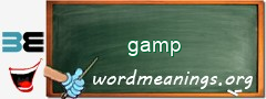 WordMeaning blackboard for gamp